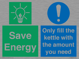 Save Energy - Only fill the kettle with the amount you need